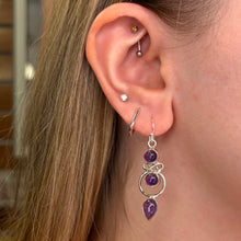 Harper Amethyst Sterling Silver Earrings