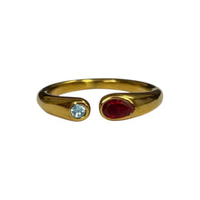 Open Gemstone Ring