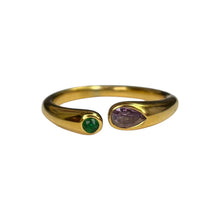 Open Gemstone Ring