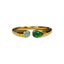 Open Gemstone Ring