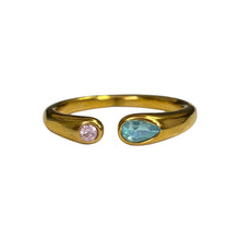 Open Gemstone Ring