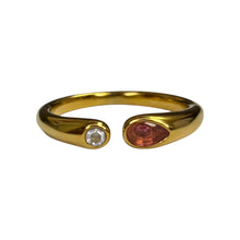Open Gemstone Ring