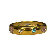 Multi-Coloured Gemstone Ring