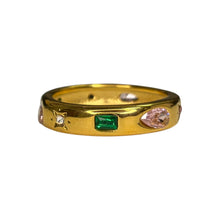Multi-Coloured Gemstone Ring