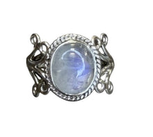 Melody Moonstone Sterling Silver Ring