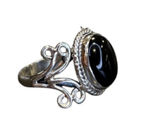 Melody Black Onyx Sterling Silver Ring