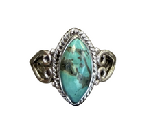 Estelle Turquoise Sterling Silver Marquise Ring