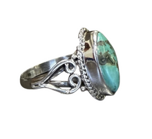 Estelle Turquoise Sterling Silver Marquise Ring
