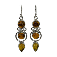 Harper Amber Sterling Silver Earrings