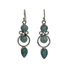 Harper Larimar Sterling Silver Earrings