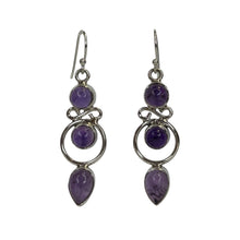 Harper Amethyst Sterling Silver Earrings