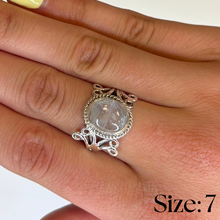 Melody Moonstone Sterling Silver Ring