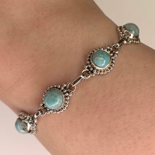 Larimar Sterling Silver Bracelet