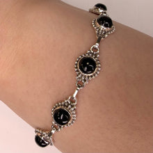 Black Onyx Sterling Silver Bracelet