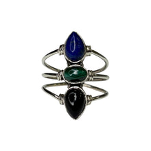 Riley Lapis Lazuli Mixed Sterling Silver Ring