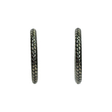 Sterling Silver Snake Hoops