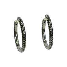 Sterling Silver Snake Hoops
