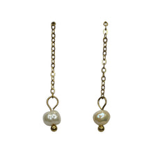 Pearl Dangle Studs