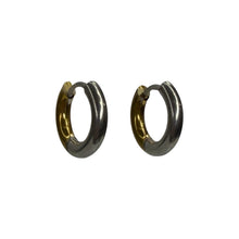 Mixed Metal Small Hoop