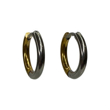 Mixed Metal Small Hoop