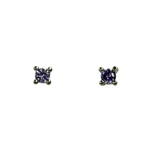 Sterling Silver Lilac Studs
