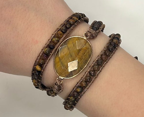 Tigers Eye Wrap Bracelet