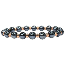 Hematite and Copper Mala