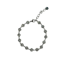 Rhinestone Heart Bracelet