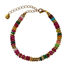 Rondelle Beaded Crystal Bracelet