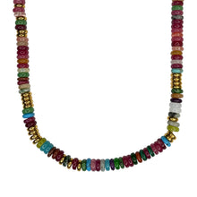 Rondelle Beaded Crystal Necklace
