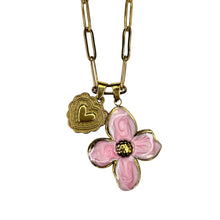 Floral Duo Charm Necklaces