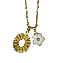 Floral Duo Charm Necklaces