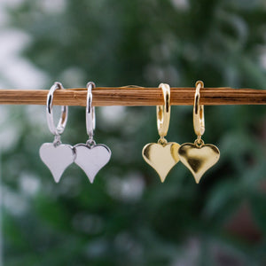 Heart Drop Earrings
