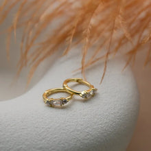 Sterling Silver Baguette Earrings