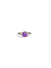 Amethyst Oval Sterling Silver Ring