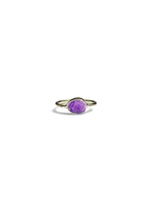 Amethyst Oval Sterling Silver Ring