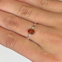 Smooth Minimalist Gemstone Sterling Silver Rings