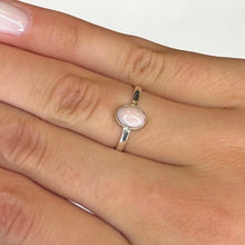 Smooth Minimalist Gemstone Sterling Silver Rings