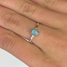 Smooth Minimalist Gemstone Sterling Silver Rings