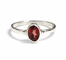 Minimalist Gemstone Sterling Silver Rings