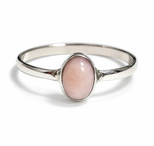 Smooth Minimalist Gemstone Sterling Silver Rings