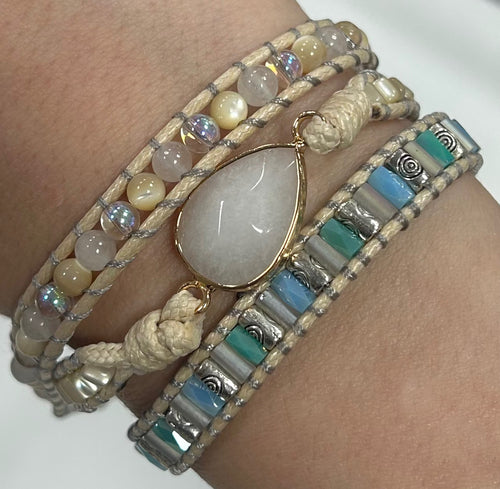 Moonstone Wrap Bracelet