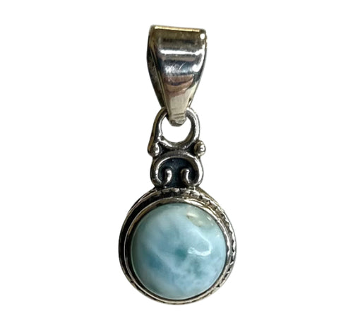 Larimar Sterling Silver Pendant