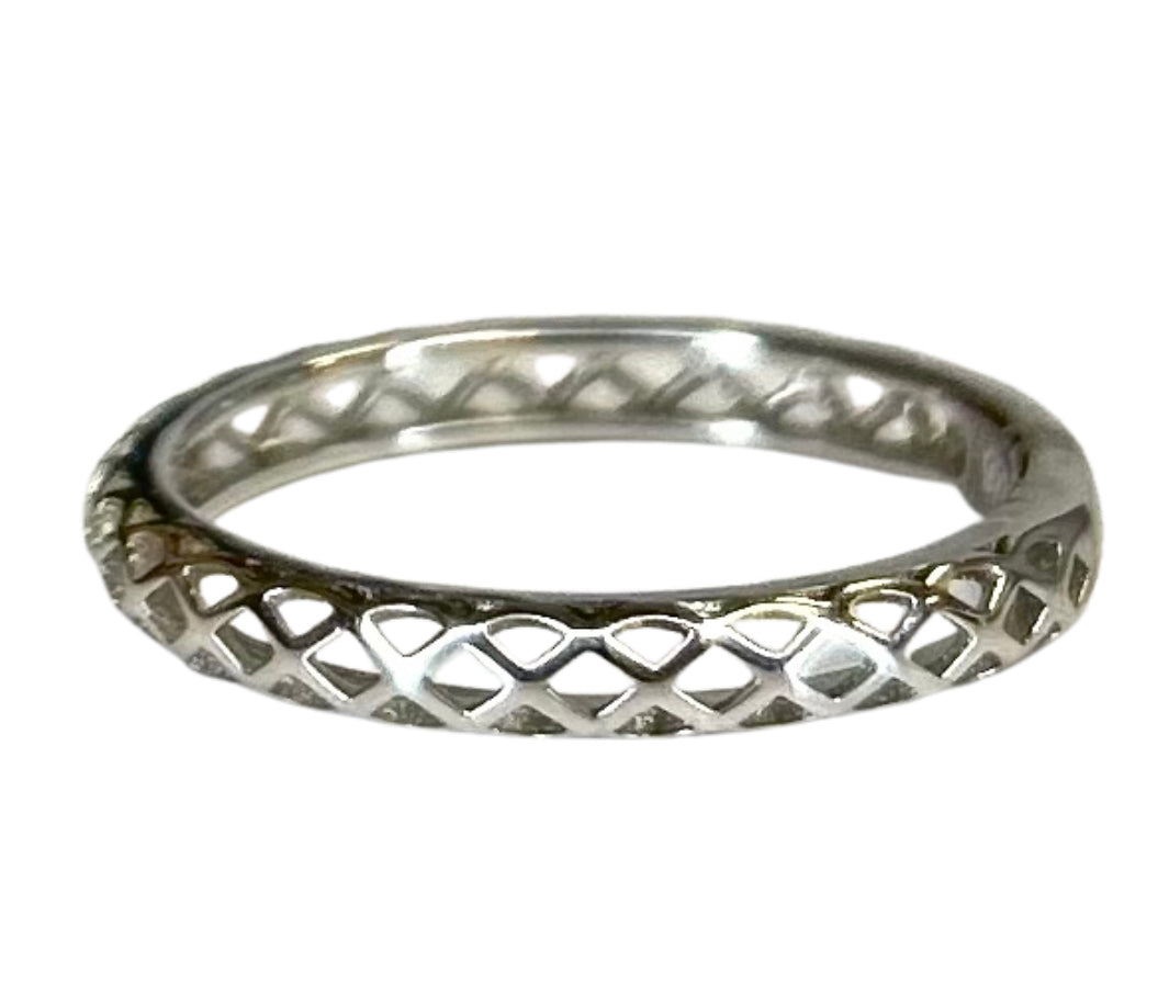 Puffy Braided Sterling Silver Ring