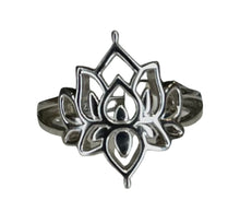 Lotus Flower Sterling Silver Ring