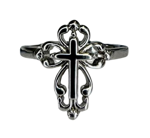Sterling Silver Cross Ring