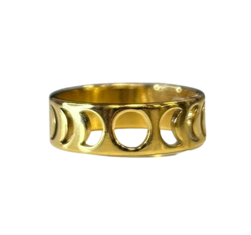 Moon Phase Band Ring