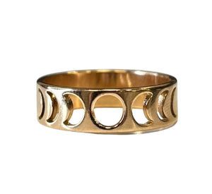 Moon Phase Band Ring