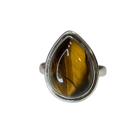 Tigers Eye Sterling Silver Ring