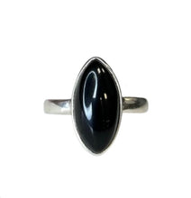 Black Obsidian Sterling Silver Ring